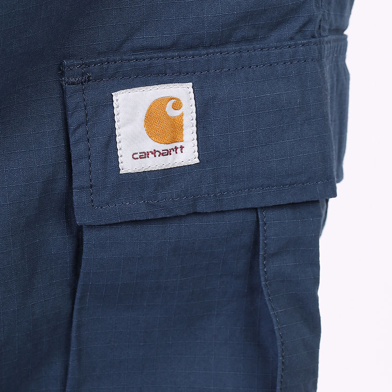 мужские синие брюки Carhartt WIP Regular Cargo Pant I015875-admiral - цена, описание, фото 6